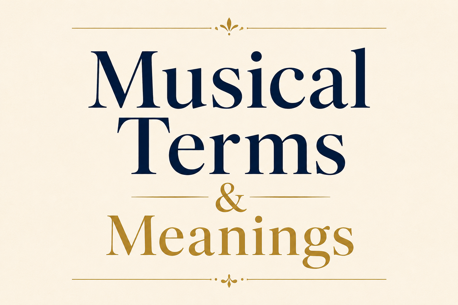 Italian Musical Terms