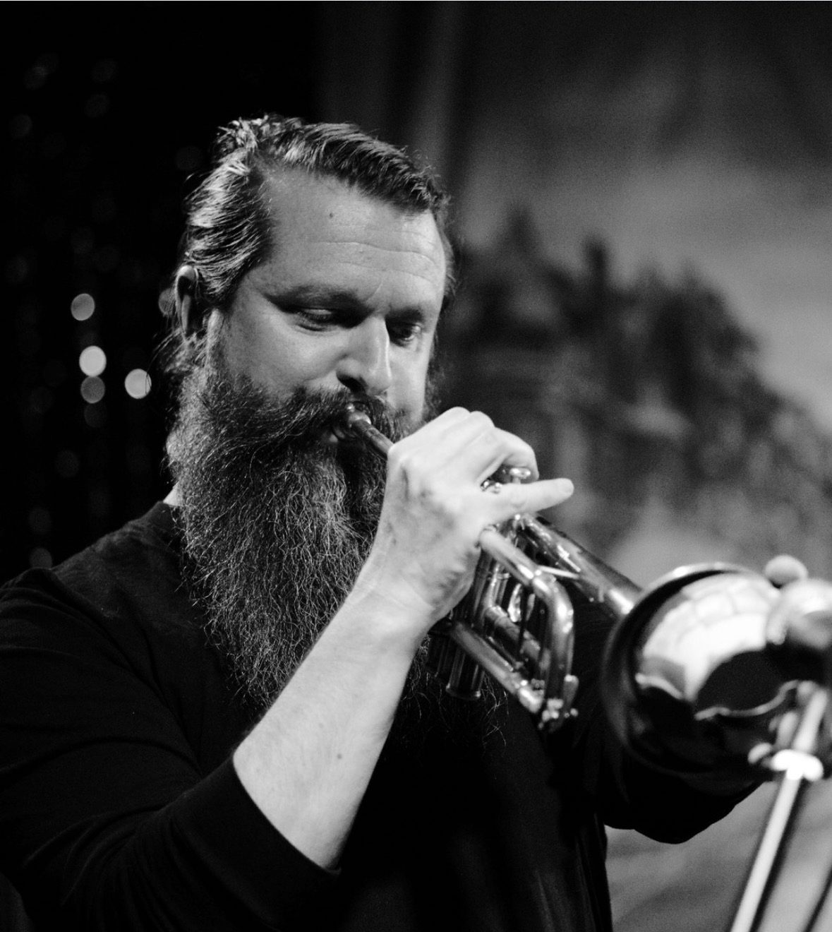 Matt Mear performing trumpet